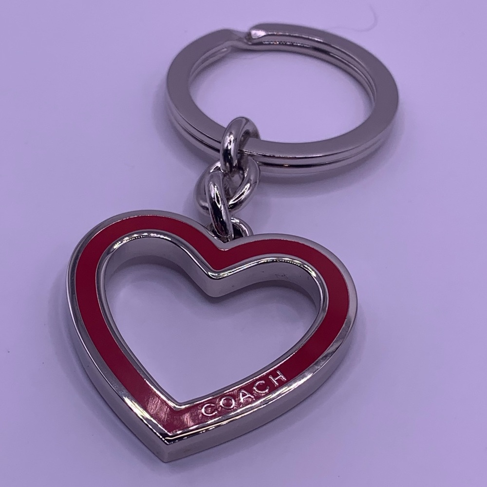 Coach Open Heart Keychain - Picture 2 of 5